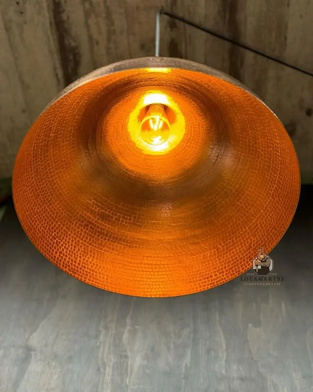 Custom Half Circle Tempah Copper Pendant Lamp