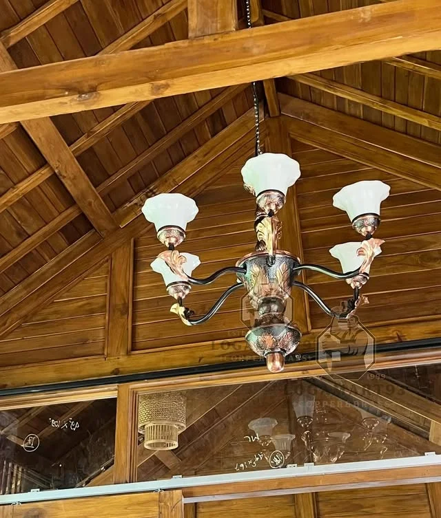 Custom Copper Robyong Antique Pendant Lamp Middle Eastern Style