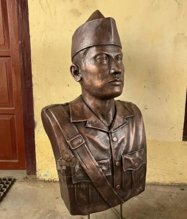 Custom Half Body Copper Sculpture