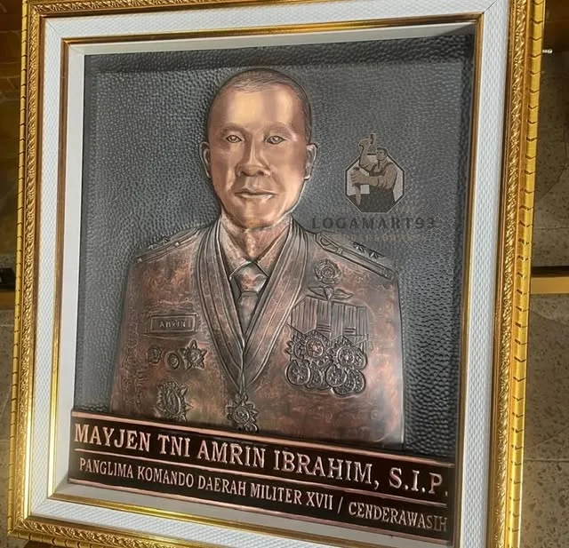 Custom Copper Relief Mayjen TNI Amris Ibrahim