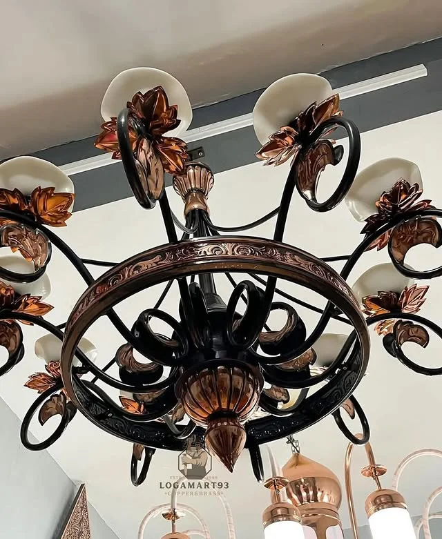 Lampu Gantung Tembaga Gaya Eropa