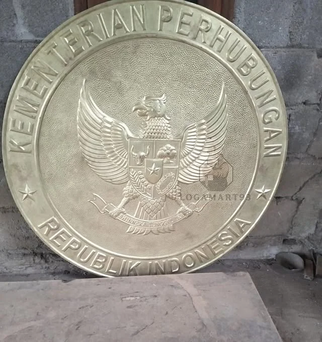 Logo Kementerian Perhubungan RI Kuningan Glossy
