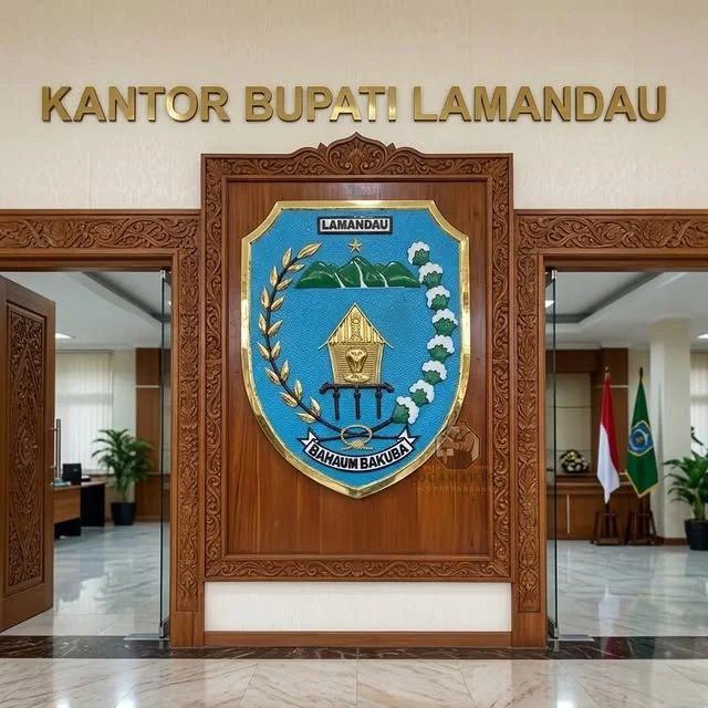 Logo Kabupaten Lamandau Kuningan Polish Custom