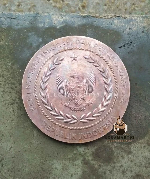 Custom Copper Ministry of Immigration and Correctional Services Logo