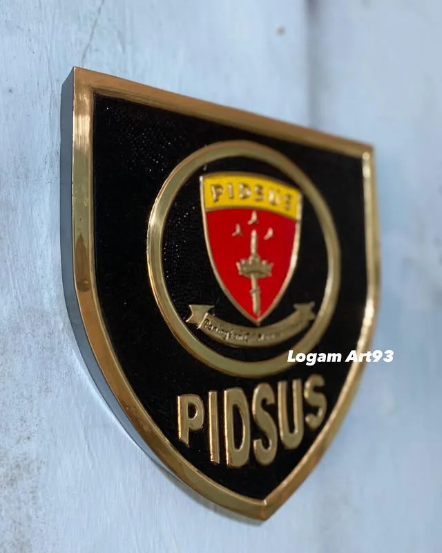 Custom Carved Copper Pidsus Logo