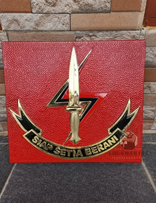 Logo Anti Teror Kopassus Kuningan Polished