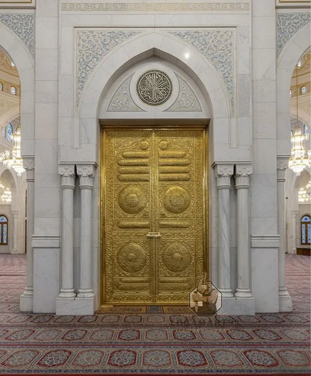 Pintu Ka'bah Kuningan Ukir Custom