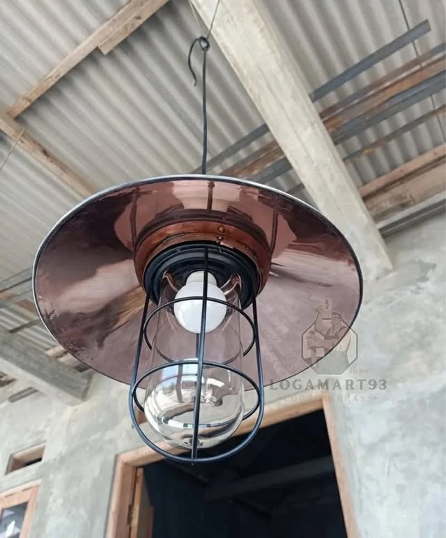 Classic Antique Minimalist Copper Pendant Lamp