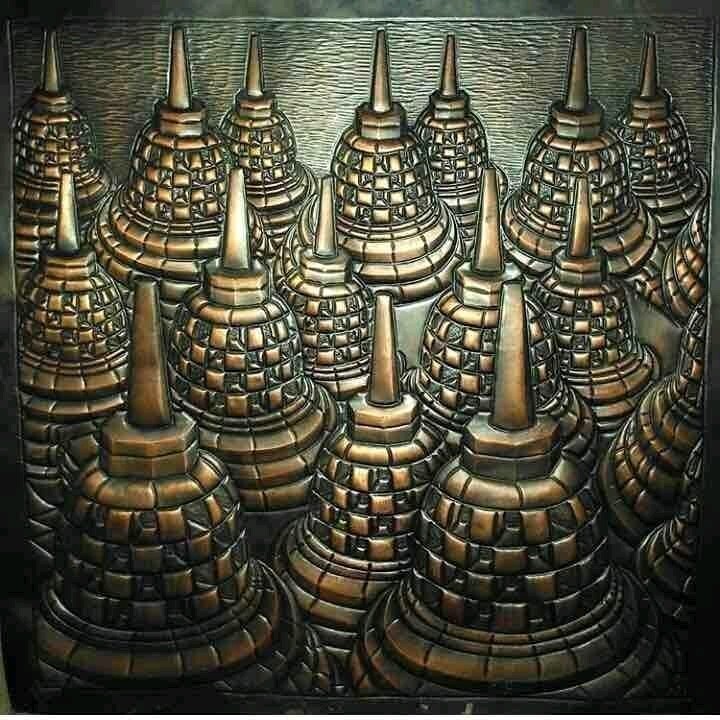 Relief Candi Tembaga