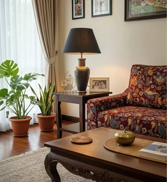 Custom Small Kendi Design Brass Table Lamp