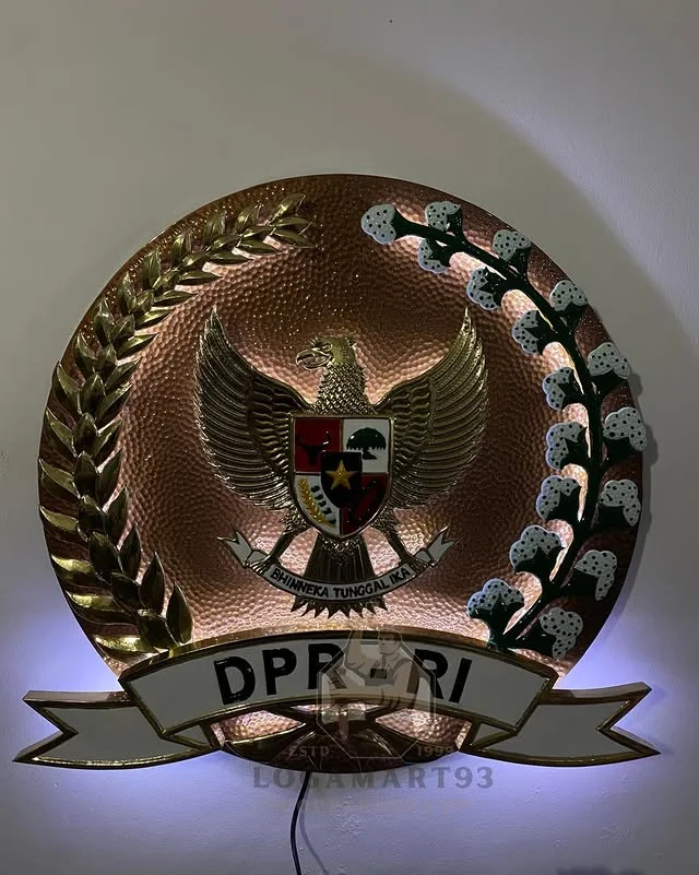 Custom Carved Copper DPR RI Logo