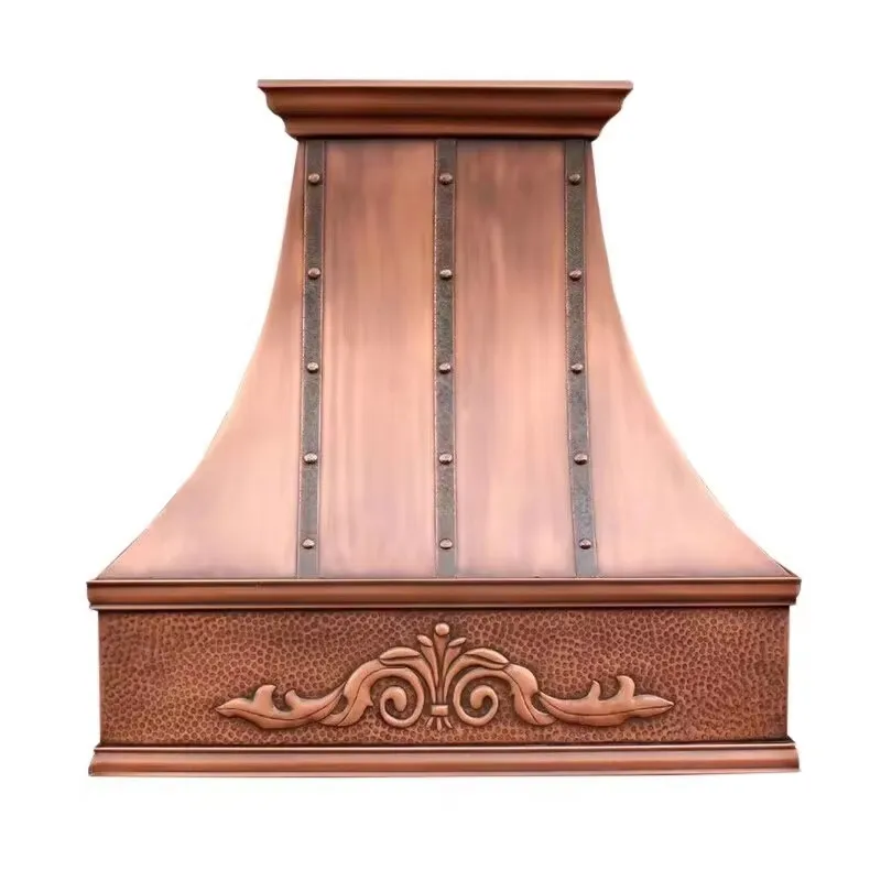Rustic Copper Kitchen Hood Design