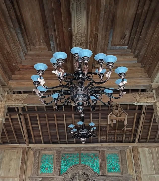 Custom Robyong Antique Pendant Lamp Brass Copper