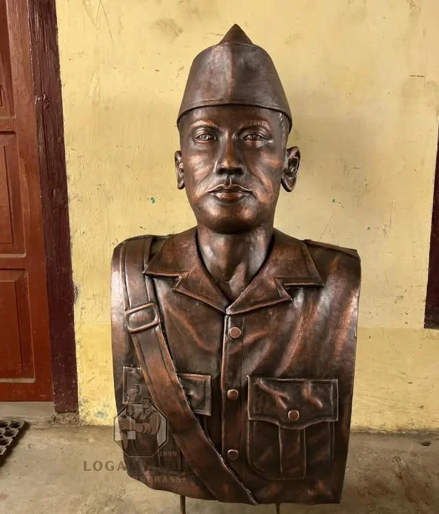 Custom Half Body Copper Sculpture