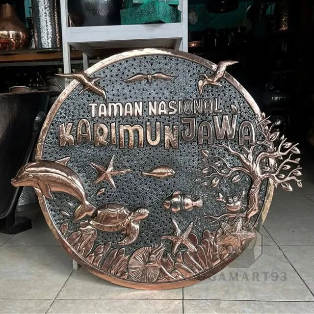 Logo Tembaga Taman Nasional Karimunjawa