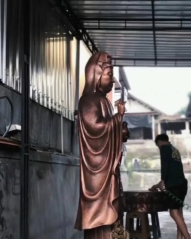 Patung Tembaga Ukir Custom