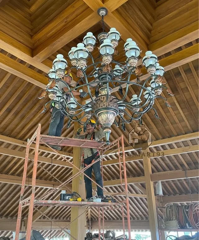 Custom Turkish Motif Copper Pendant Lamp