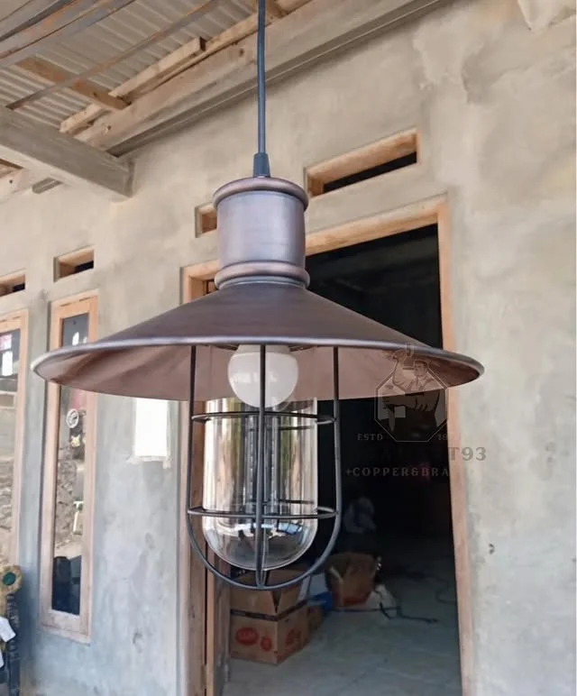 Classic Antique Minimalist Copper Pendant Lamp