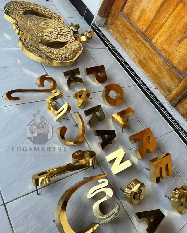 Logo Polres Karangasem Kuningan Glossy Custom