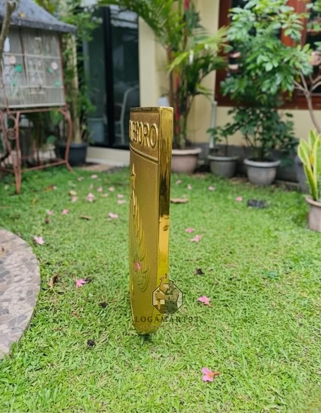 Custom Glossy Brass Kodam IV Diponegoro Logo