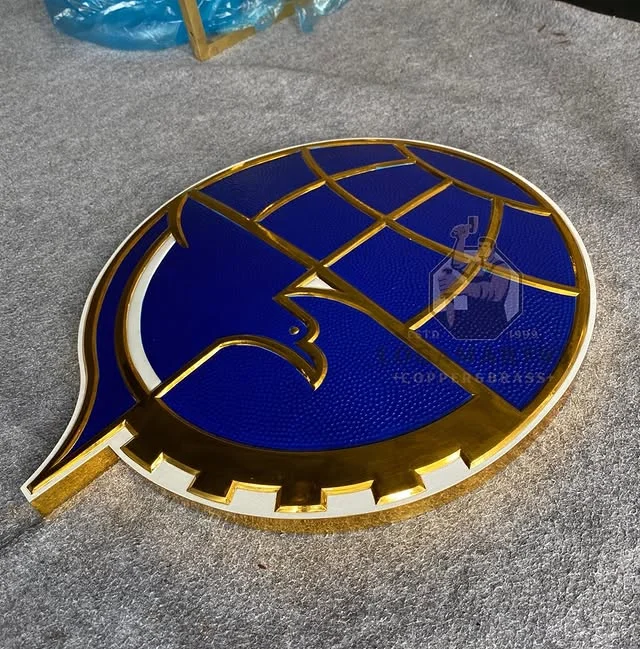 Custom Glossy Brass Ministry of Transportation Logo