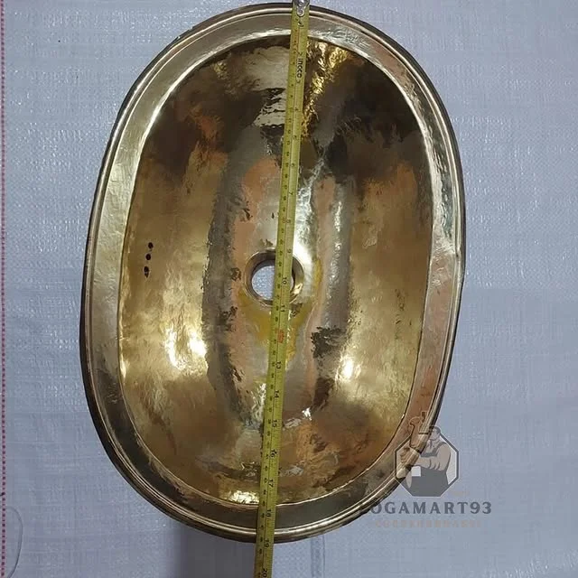 Custom Glossy Brass Oval Wash Basin