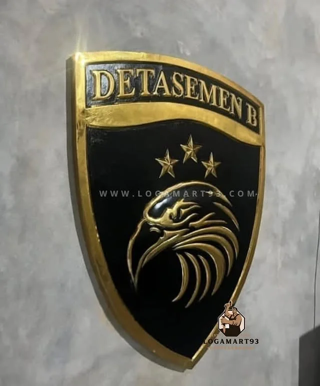 Logo Detasemen B Kuningan Polished Custom