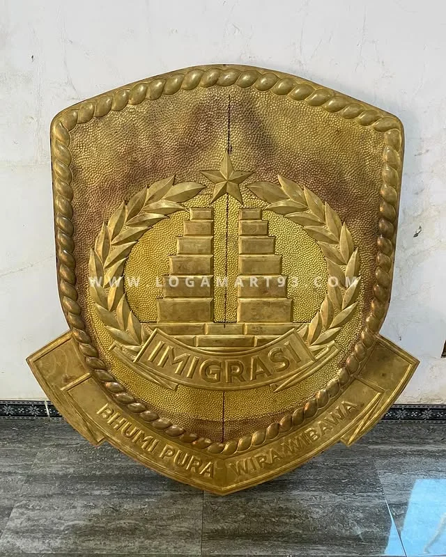 Logo Dirjen Imigrasi Kemenhumham RI Kuningan Glossy