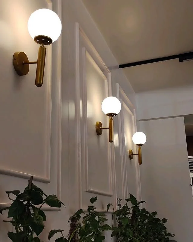 Lampu Dinding Kuningan Model Bulat Minimalis (3)