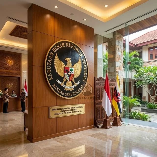 Logo Kedubes RI Bandar Seri Begawan Kuningan