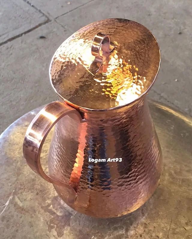 Custom Hammered Copper Teapot