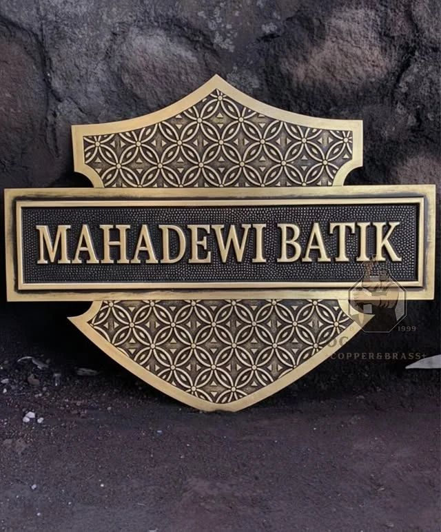 Batik Mahadewi Polished Brass Logo