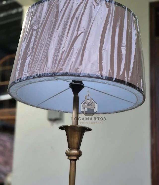 Lampu Lantai Kuningan Motif Eropa Custom
