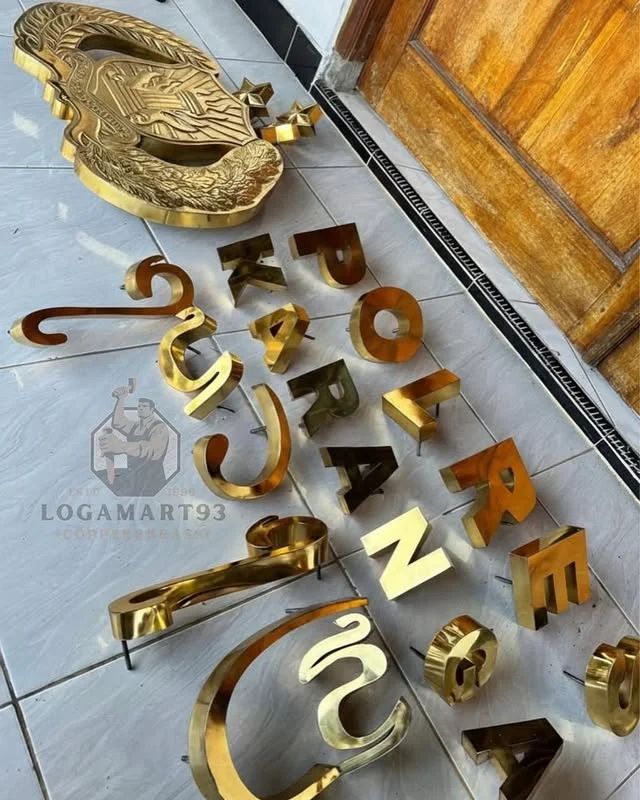 Logo Polres Karangasem Kuningan Glossy Custom