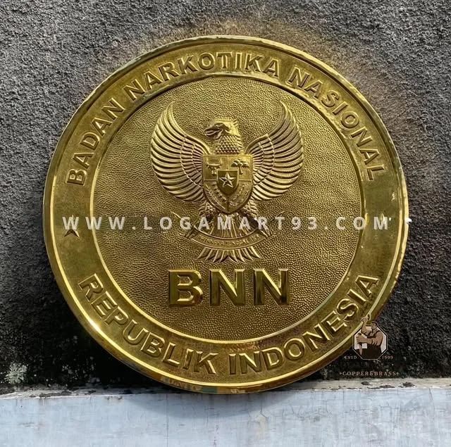 Custom Glossy Brass BNN Indonesia Logo