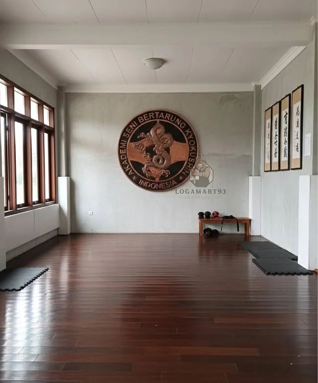 Custom Carved Copper Kyokushin Indonesia Logo