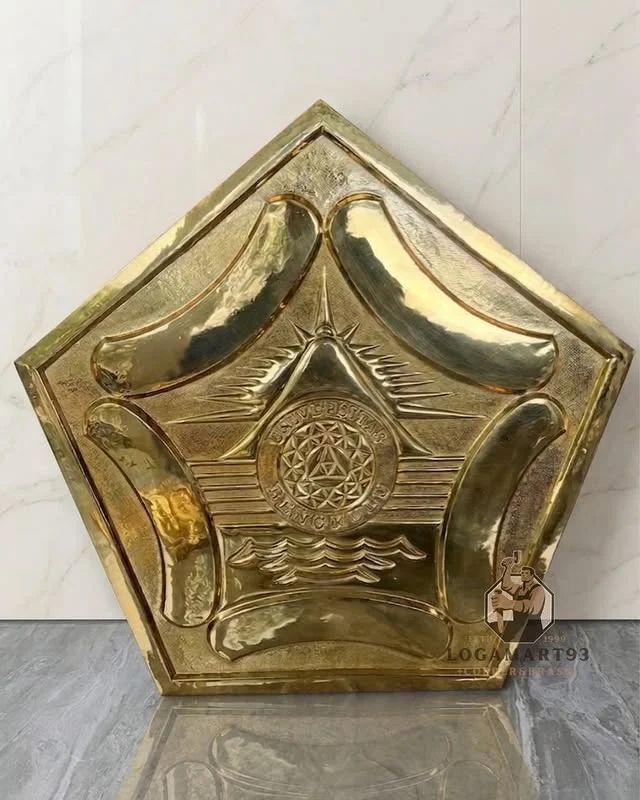 Custom Glossy Brass Universitas Bengkulu Logo