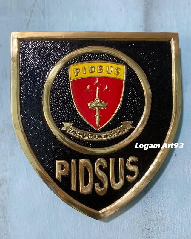 Custom Carved Copper Pidsus Logo