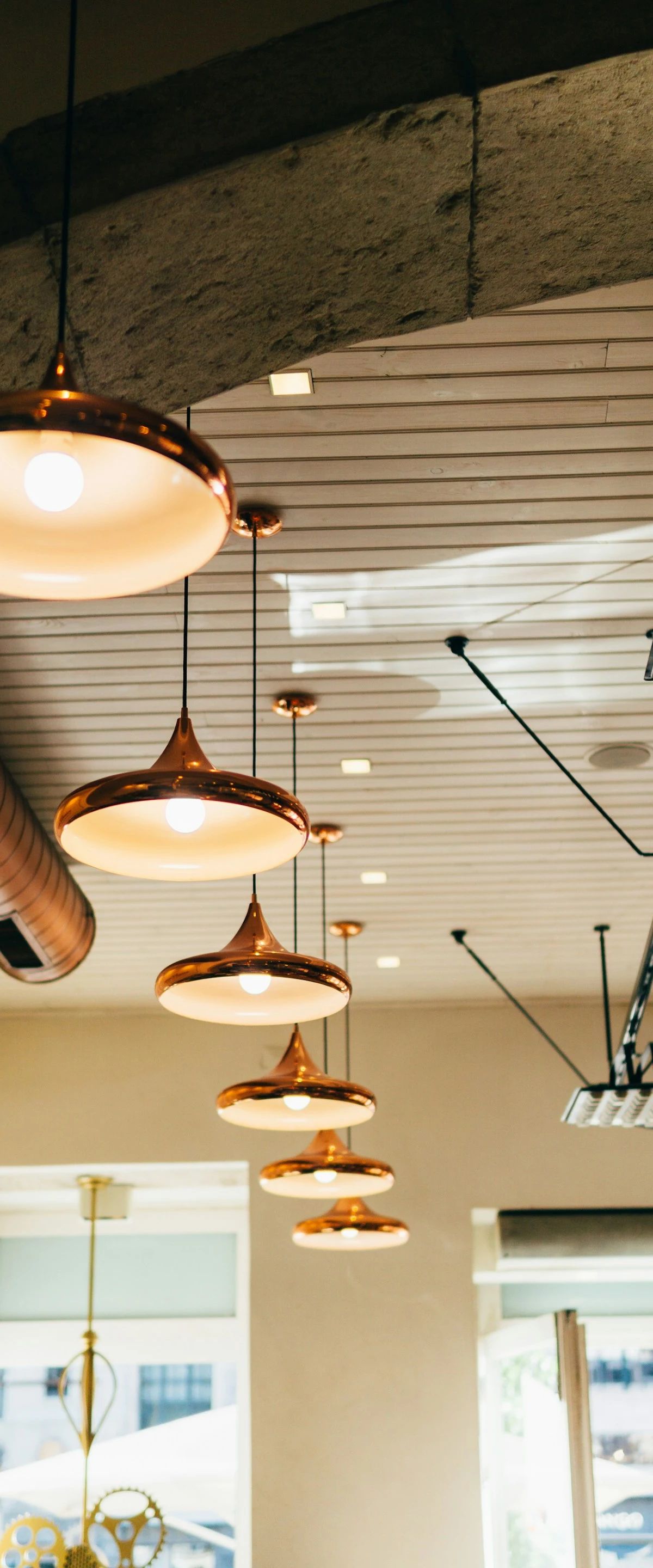 Copper lamp industrialist