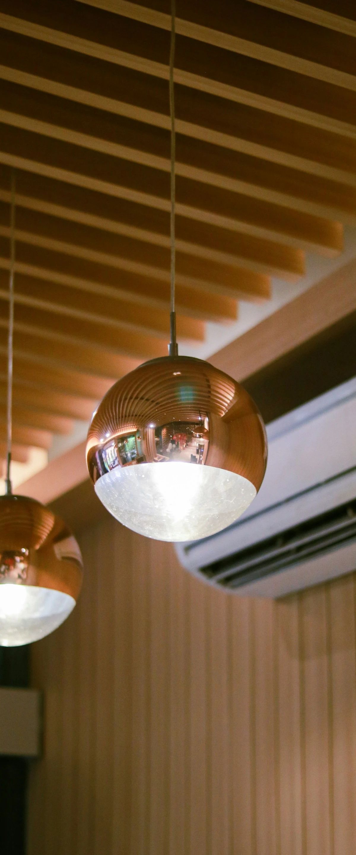 Copper lamp elegant